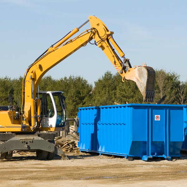 what happens if the residential dumpster is damaged or stolen during rental in Haleburg